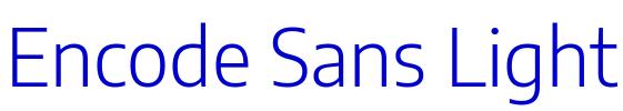 Encode Sans Light шрифт